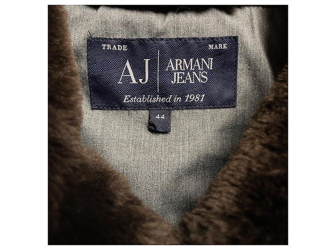 Giorgio Armani Anthrazit Wollmantel Grau - Ansicht 5