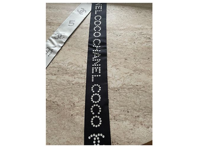 Fascia per capelli in twill Chanel - vista 2