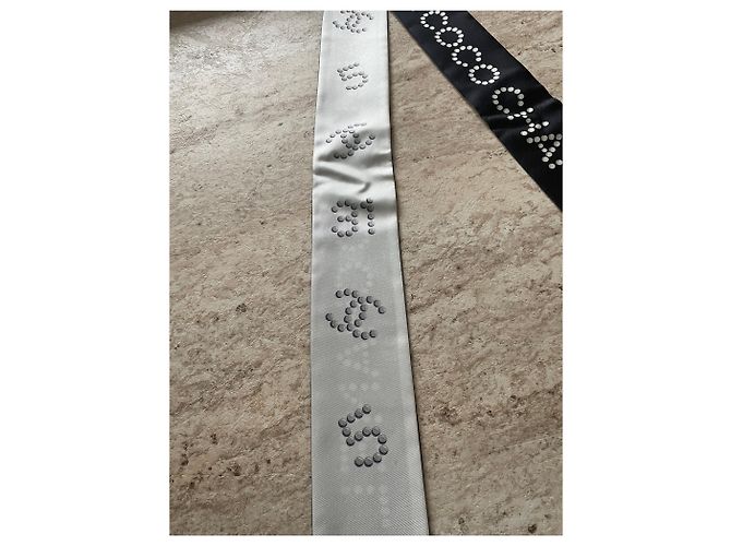 Fascia per capelli in twill Chanel - vista 3