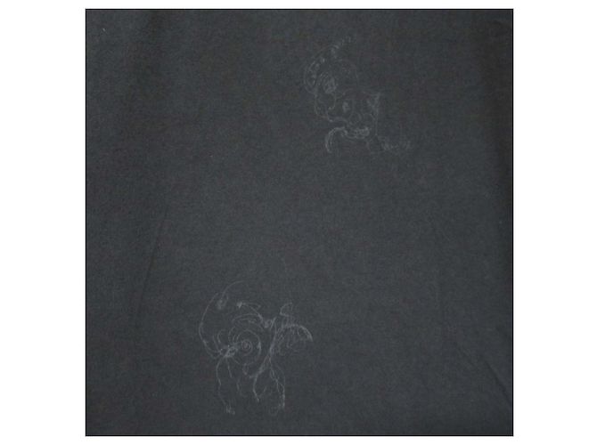 Autre Marque Camiseta de algodón estampada Yohji Yamamoto Negro - vista 4
