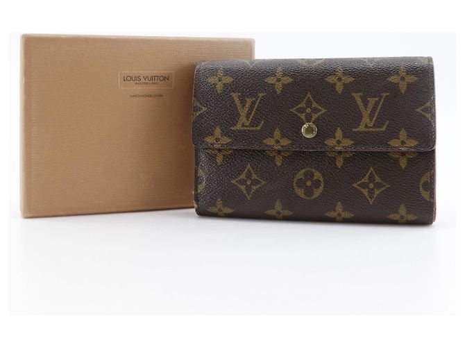 Billetera tri-fold Etui Papier Porto Tresol Louis Vuitton Castaño - vista 10