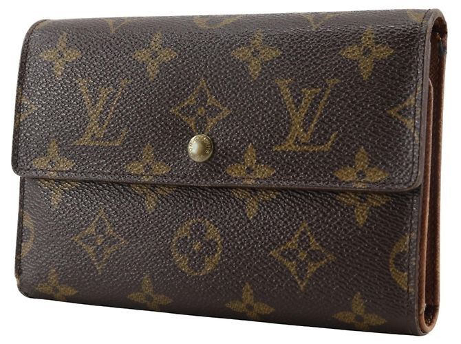 Billetera tri-fold Etui Papier Porto Tresol Louis Vuitton Castaño - vista 2
