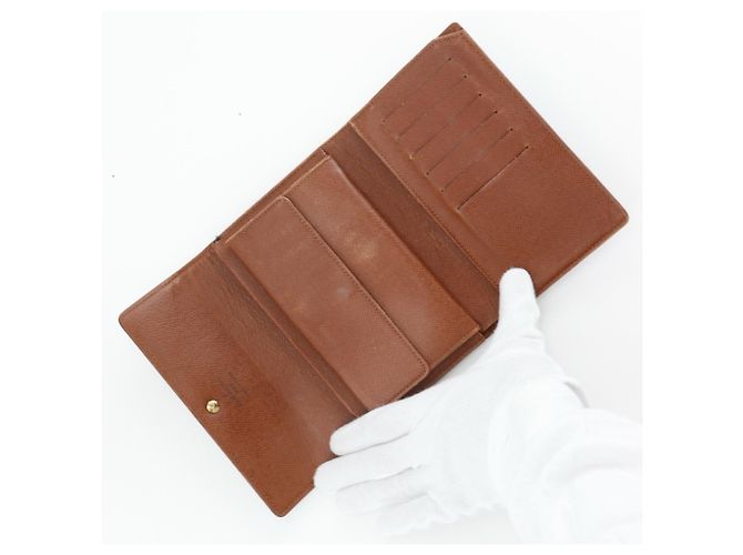 Billetera tri-fold Etui Papier Porto Tresol Louis Vuitton Castaño - vista 5