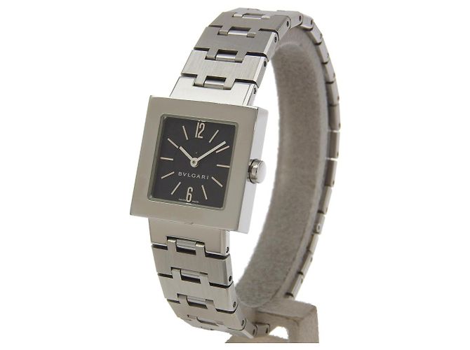 Bulgari Bvlgari Quadrado SQ22SS Edelstahl-Uhr - Ansicht 2