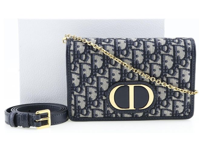 Borsa a Spalla Trotter Oblique Christian Dior Blu navy - vista 10