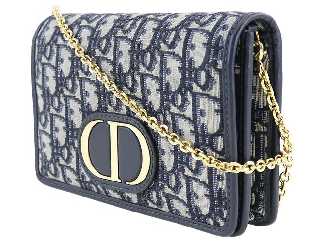 Borsa a Spalla Trotter Oblique Christian Dior Blu navy - vista 2