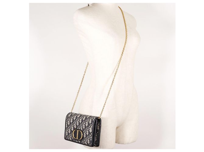 Borsa a Spalla Trotter Oblique Christian Dior Blu navy - vista 9