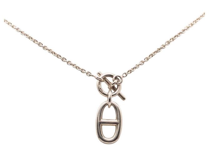 Chaîne d'ancre Hermès Collana Pendente Amuleto Chaine d'Ancre Hermes Argento - vista 2