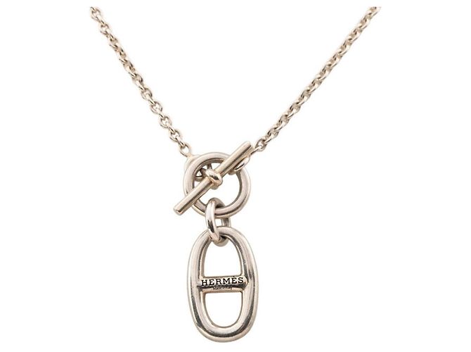 Chaîne d'ancre Hermès Collana Pendente Amuleto Chaine d'Ancre Hermes Argento - vista 3