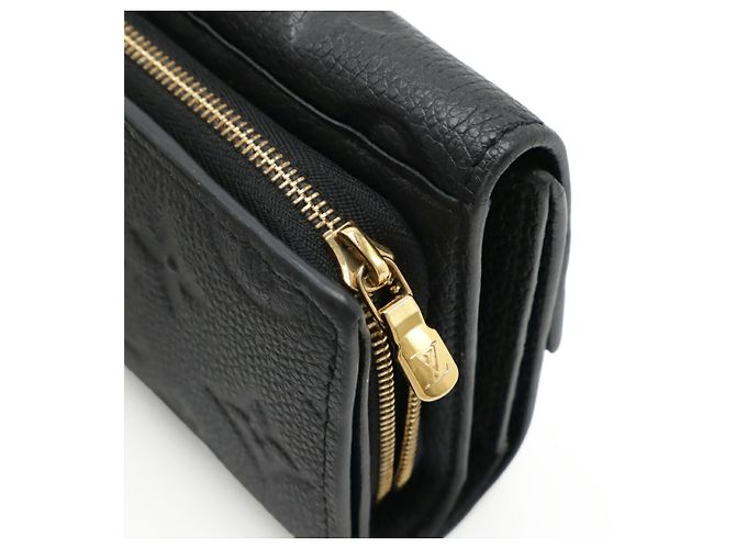 Portafoglio Metis Compact Tri-fold in Monogram Empreinte Louis Vuitton Nero - vista 6