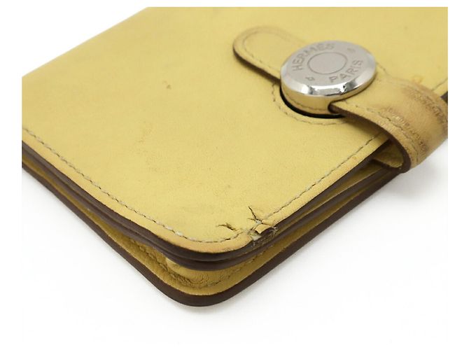 Hermès Monedero Dogon HERMES en Amarillo Azufre - vista 4