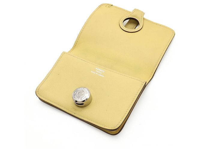 Hermès Monedero Dogon HERMES en Amarillo Azufre - vista 6