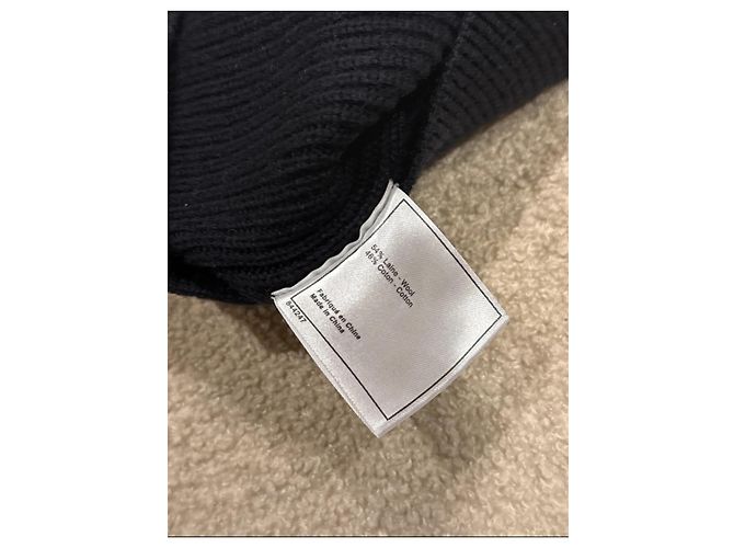 Chanel Uniform Woll und Baumwollpullover marineblau - Ansicht 6