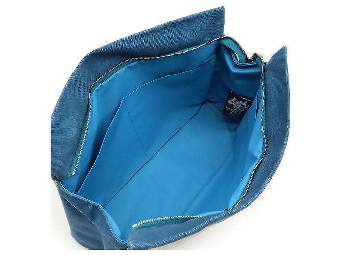 Hermès HERMES Borsa Clutch Jimetoux GM Blu Crudo - vista 6
