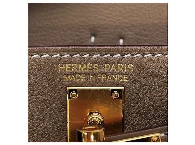 Hermès Porte-clés Hermes Kelly Festival Etoupe Swift Taupe - vue 10