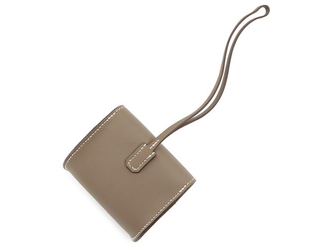 Hermès Porte-clés Hermes Kelly Festival Etoupe Swift Taupe - vue 3