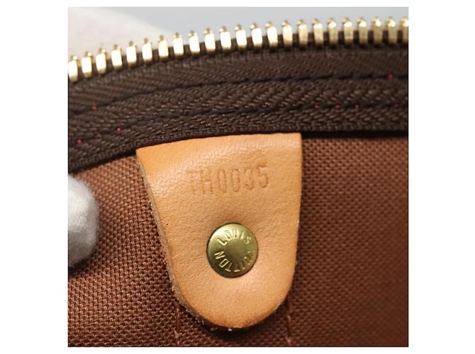 Borsa Keepall Louis Vuitton Edizione Limitata Monogram Cerises 45 Marrone - vista 7