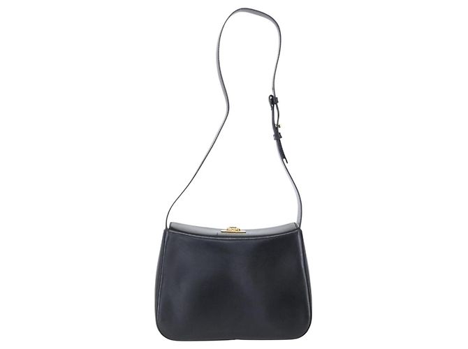 Sac à bandoulière Gancini en cuir Salvatore Ferragamo Noir - vue 2