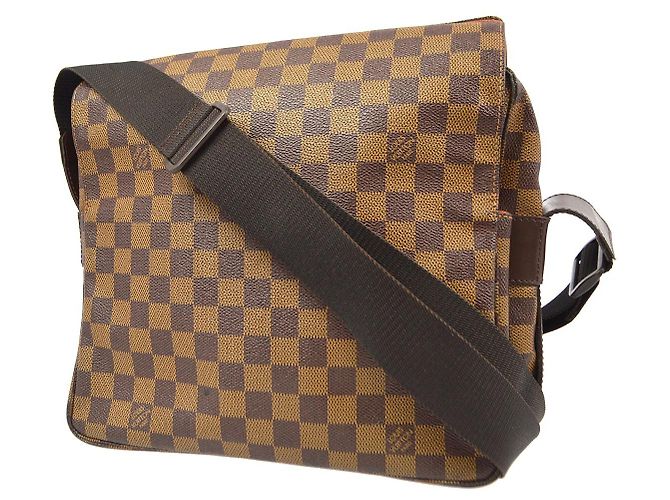 Borsa a mano Naviglio Damier Louis Vuitton Marrone - vista 2