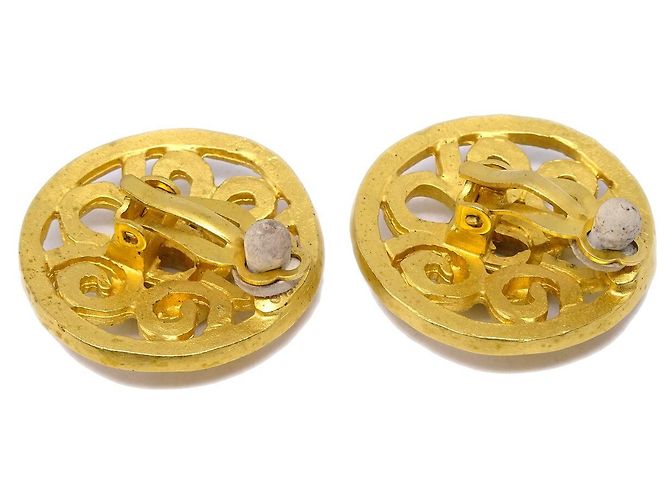 Chanel CC Round Metal D'oro - vista 3