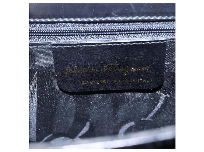 Borsa Gancini in pelle Salvatore Ferragamo Nero - vista 6
