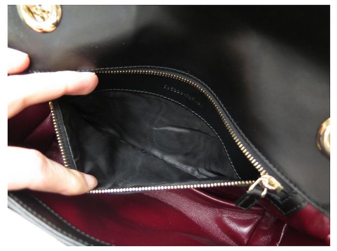 NUOVA BORSA GUCCI MARMONT MULTI TASCHE IN PELLE NERA CON TRACOLLA Nero - vista 10