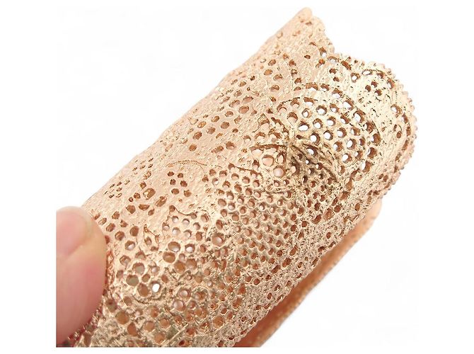 BRACCIALE VINTAGE AURELIE BIDERMANN MANICOTTO LARGO PIZZO 17,5CM BRACCIALE IN METALLO D'oro - vista 5