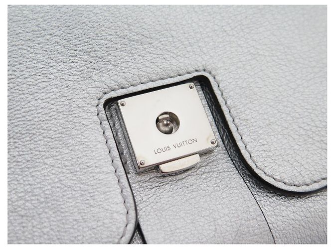 BORSA LOUIS VUITTON VERY CHAIN M43201 IN PELLE ARGENTATA Argento - vista 10
