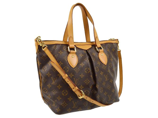 Louis Vuitton Palermo Handtasche aus Monogramm-Canvas PM Braun - Ansicht 2