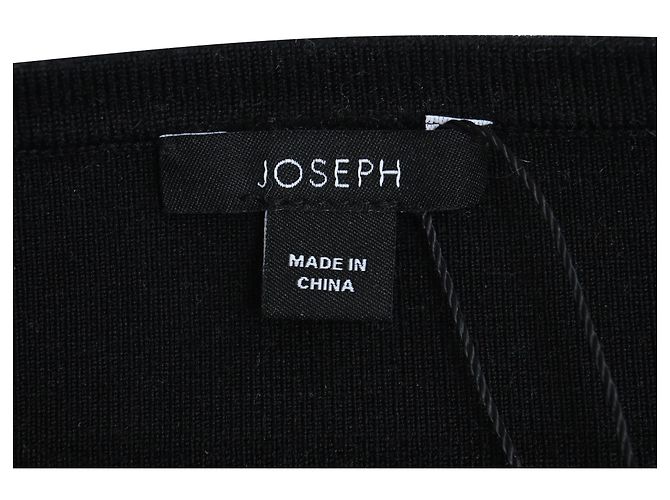 Joseph Strick-Midi-Rock mit Schlitz aus schwarzem Polyester - Ansicht 4