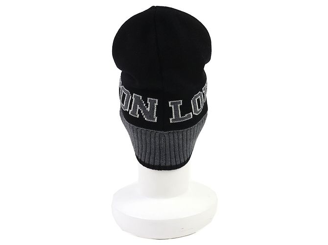 Louis Vuitton Wollstrickmütze Schwarz - Ansicht 5