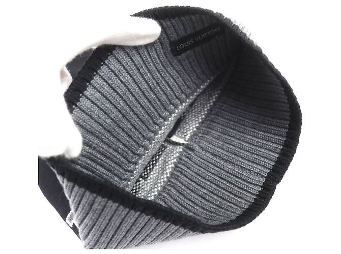 Louis Vuitton Wollstrickmütze Schwarz - Ansicht 8