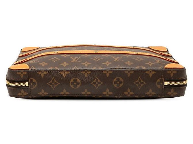Borsa a Spalla Soft Trunk MM Monogramma Louis Vuitton Marrone - vista 3