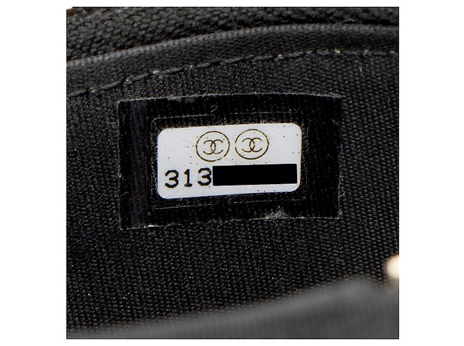 Mini vanity case con manico superiore in pelle di agnello Chanel Nero - vista 6