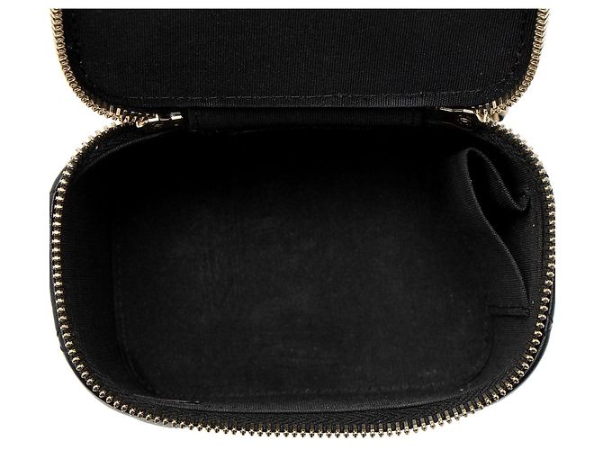 Mini vanity case con manico superiore in pelle di agnello Chanel Nero - vista 7