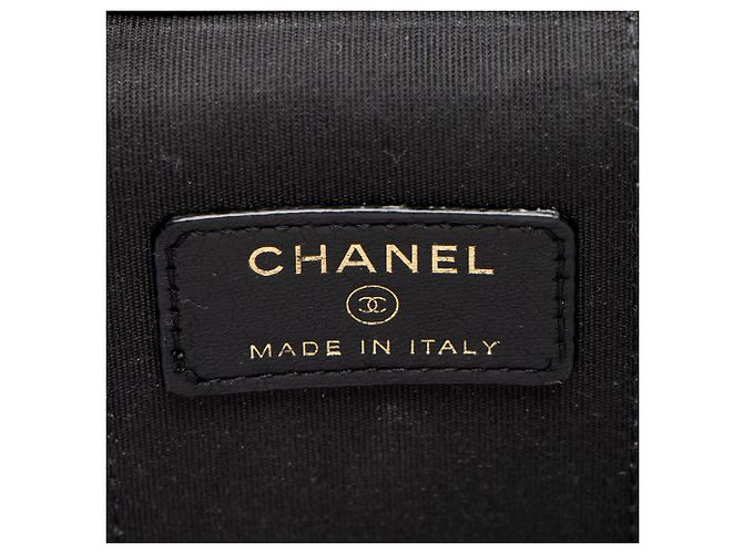 Mini vanity case con manico superiore in pelle di agnello Chanel Nero - vista 8