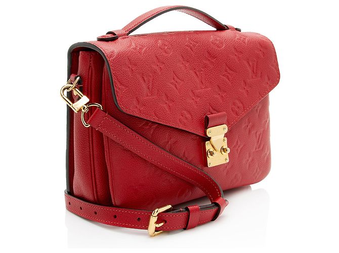 Borsa a Spalla Pochette Metis in Monogram Empreinte Louis Vuitton Rosso - vista 2