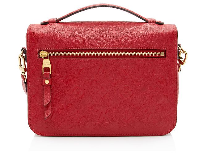 Borsa a Spalla Pochette Metis in Monogram Empreinte Louis Vuitton Rosso - vista 3