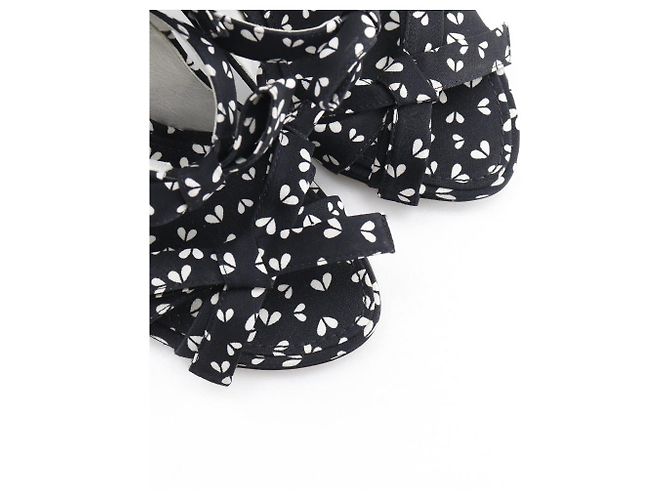 Louis Vuitton Einteiler Sandalen Seidenkleid 2-in-1 Set Schwarz - Ansicht 11
