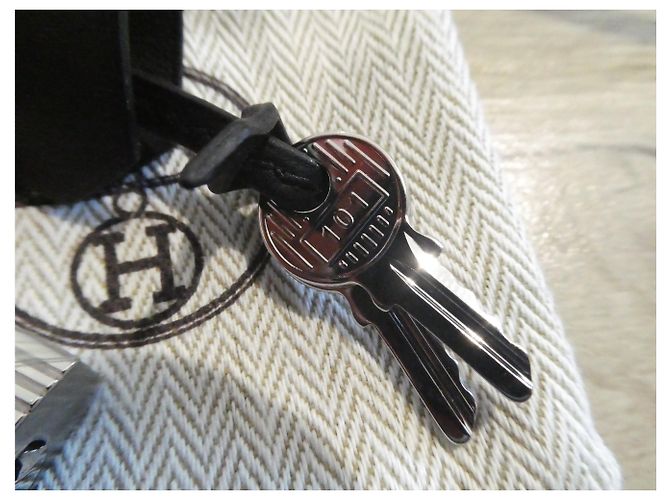 Clochette, zip, lucchetto Hermès per borsa Hermès Kelly, Birkin nuova Nero - vista 6