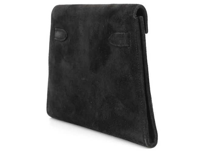 Borsa Clutch Kelly di Hermès Nero - vista 2