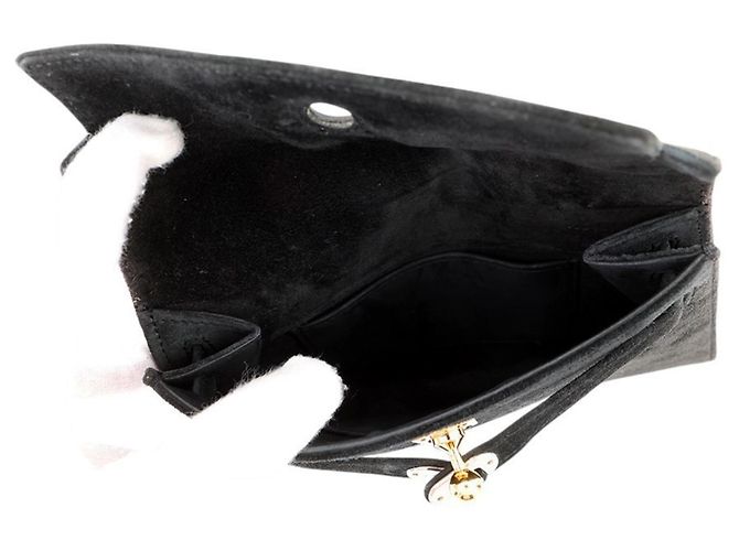 Borsa Clutch Kelly di Hermès Nero - vista 6