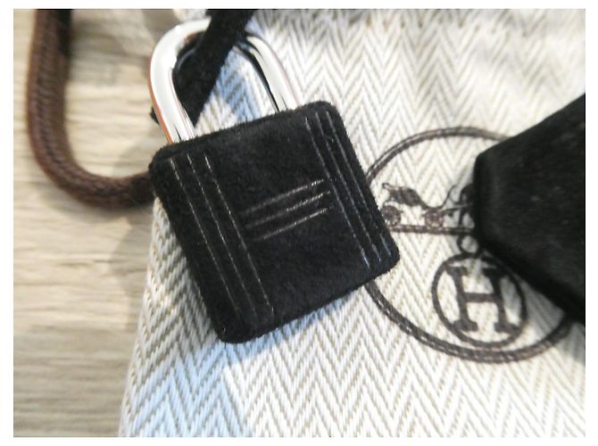 Chiusura, tirante e campanella Hermès per borsa Hermès Kelly, Birkin nuova in vitello Doblis Nero - vista 3