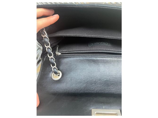 Chanel 2.55 Chocolate Bar Nero - vista 13