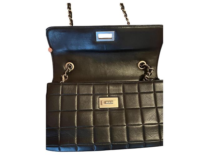 Chanel 2.55 Chocolate Bar Nero - vista 2