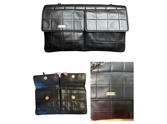 Chanel 2.55 Chocolate Bar Nero - vista 5