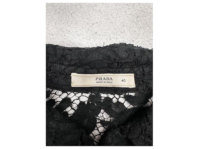 Camicetta Prada in cotone nera Nero - vista 3