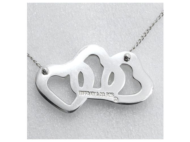 Tiffany & Co Collana Tiffany Triple Heart in Argento 925 - vista 10