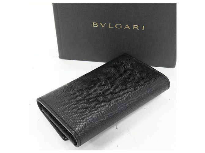 Estuche para llaves de cuero de ternera texturizado Bulgari Bulgari - vista 2