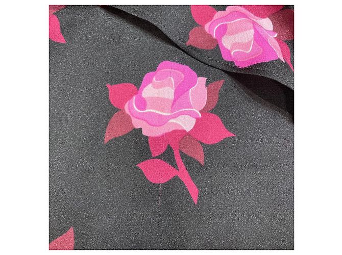 Blumenmusterkleid von Kate Spade Schwarz Pink - Ansicht 11